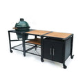 Big Green Egg Modular Nest | 1 Expansion frame and 1 Cabinet with Acacia Surfaces