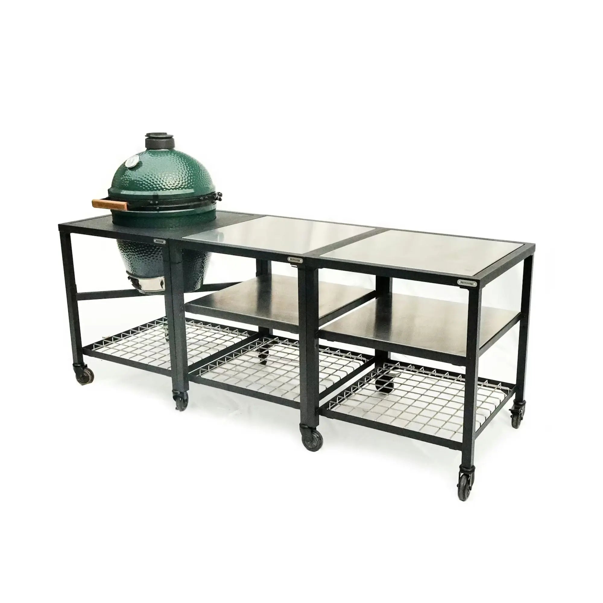 Big Green Egg Modular Nest | 2 Expansion frames with Stainless Steel Surfaces