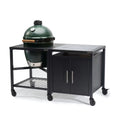 Big Green Egg Modular Nest + Expansion Cabinet + Distressed Acacia Shelf