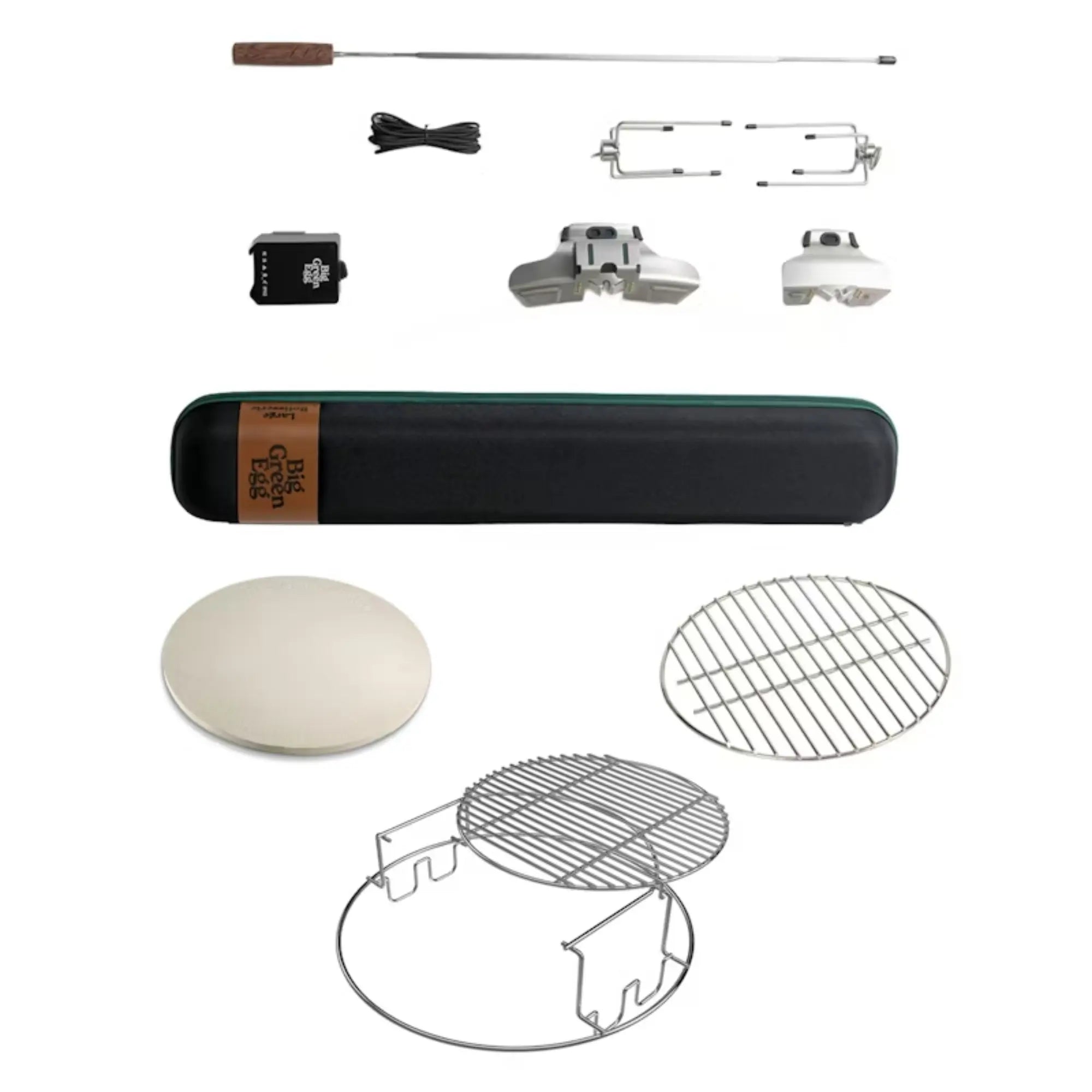 Big Green Egg Rotisserie 2 with Roasting Pack