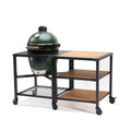 Big Green Egg Modular Nest + Expansion Frame + 3 Acacia Shelves