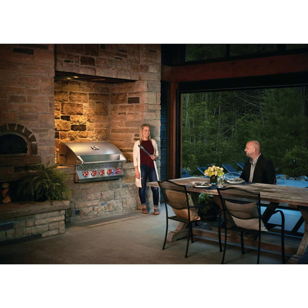 Napoleon 700 Built-In Grill 38 Gas BBQ with Dual Rear Infrared Burner