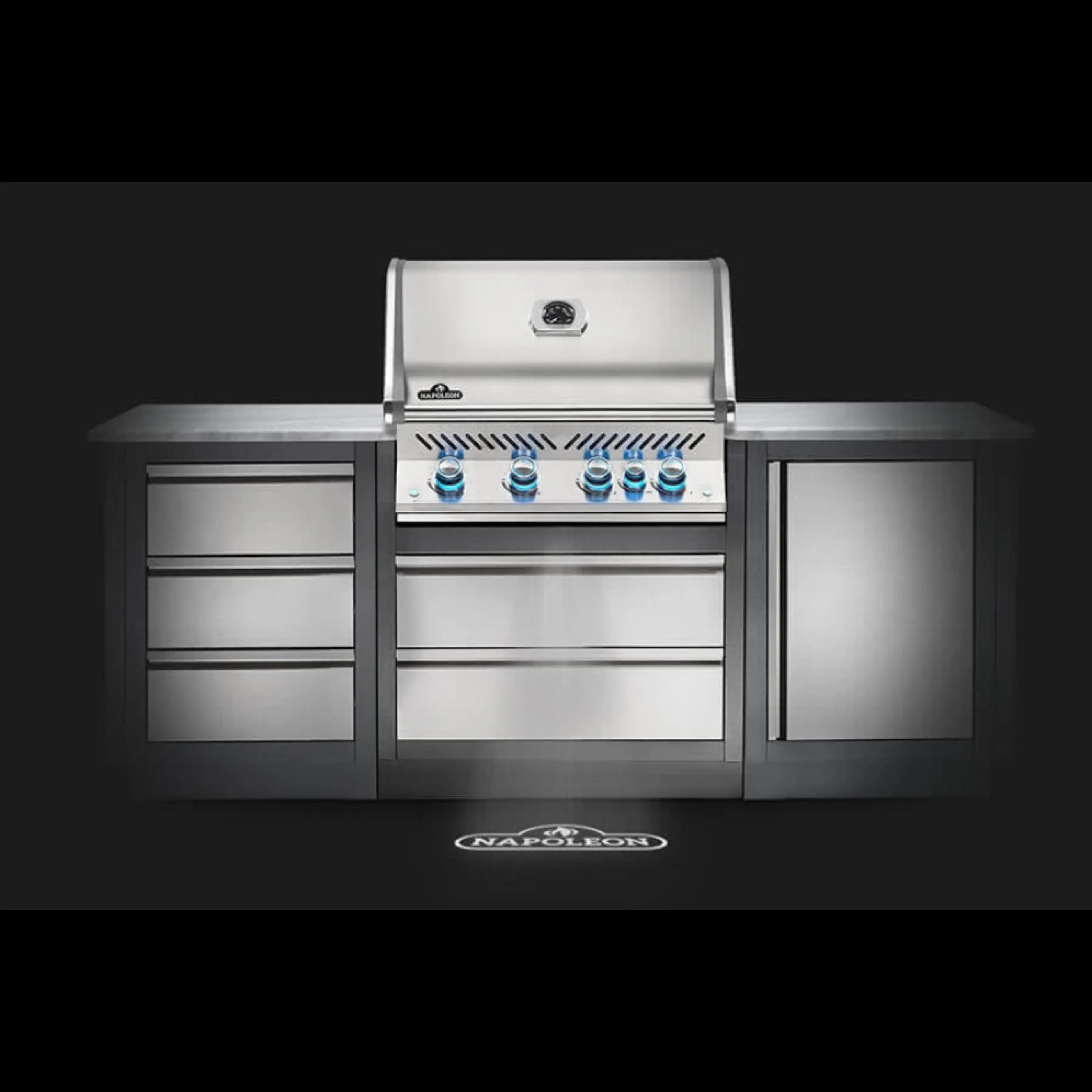 Napoleon Built-in Prestige PRO 500 Gas BBQ with Infrared Rear Burner & Rotisserie