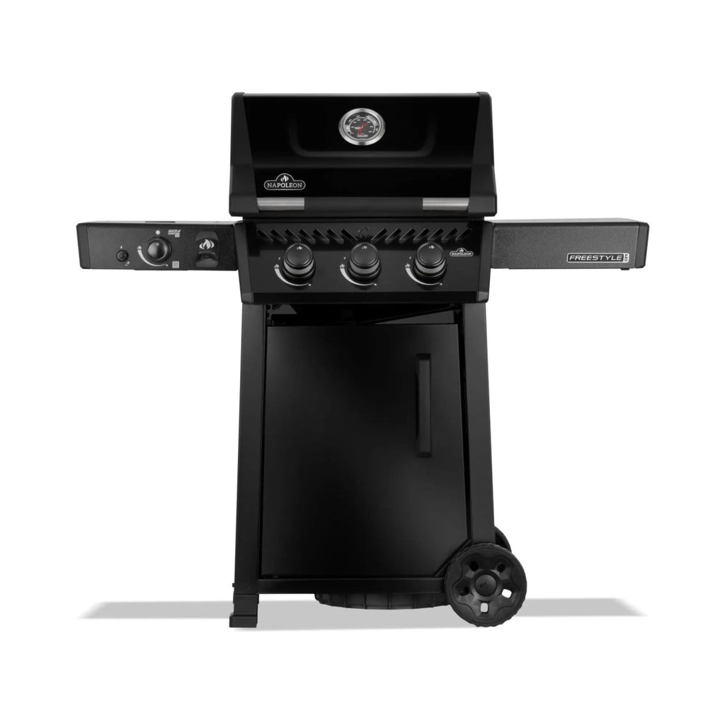 Napoleon Grills FREESTYLE PRO 365 Gas BBQ - 3 Burners in Black with Infrared Side Burner | FP365DSIBPK-1-GB