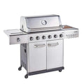 Outback Jupiter 6 Burner Hybrid BBQ | Free Cover | Pizza Stone & Griddle Set