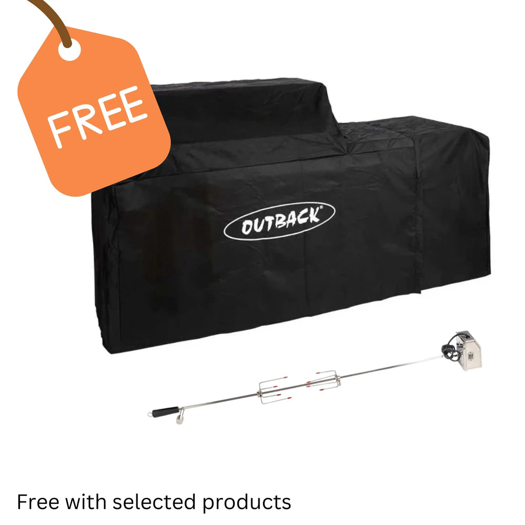 Outback Signature II 4 Burner Hybrid BBQ | Free Rotisserie + Cover