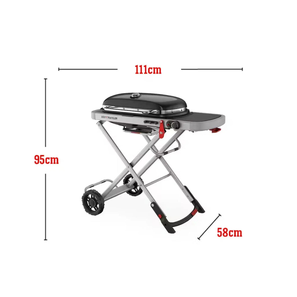 Weber Traveler® Compact Portable Gas Barbecue