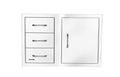 Bull Reveal Door/Triple Drawer Combo 80cm