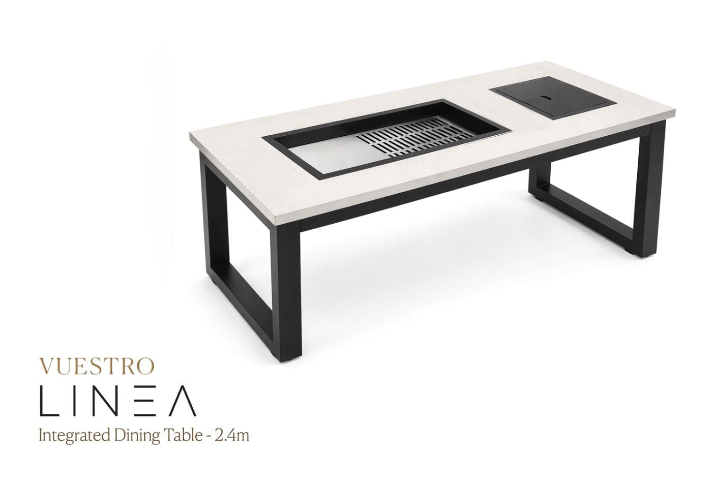 Vuestro Linea - Rectangular Integrated Dining Table (2.4m)